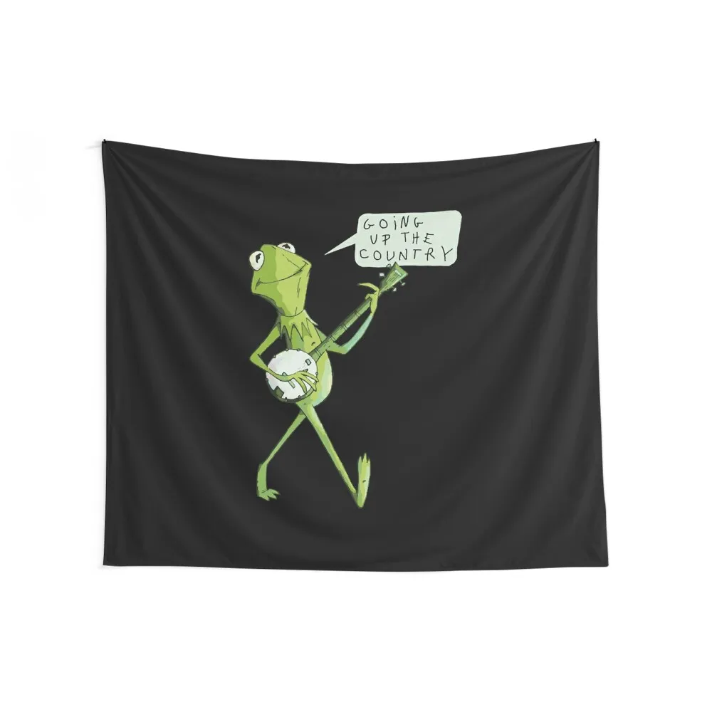 Kermit Sings Canned Heat - Going Up The Country 1 T-Shirt Tapestry Bedrooms Decor Japanese Room Decor Tapestry