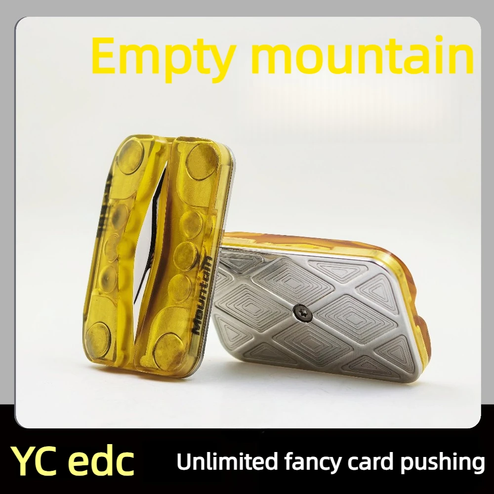 YCEDC 2026 New PEI Material Unlimited Position Magnetic Fingertip Push Card Desktop Decompression Toy