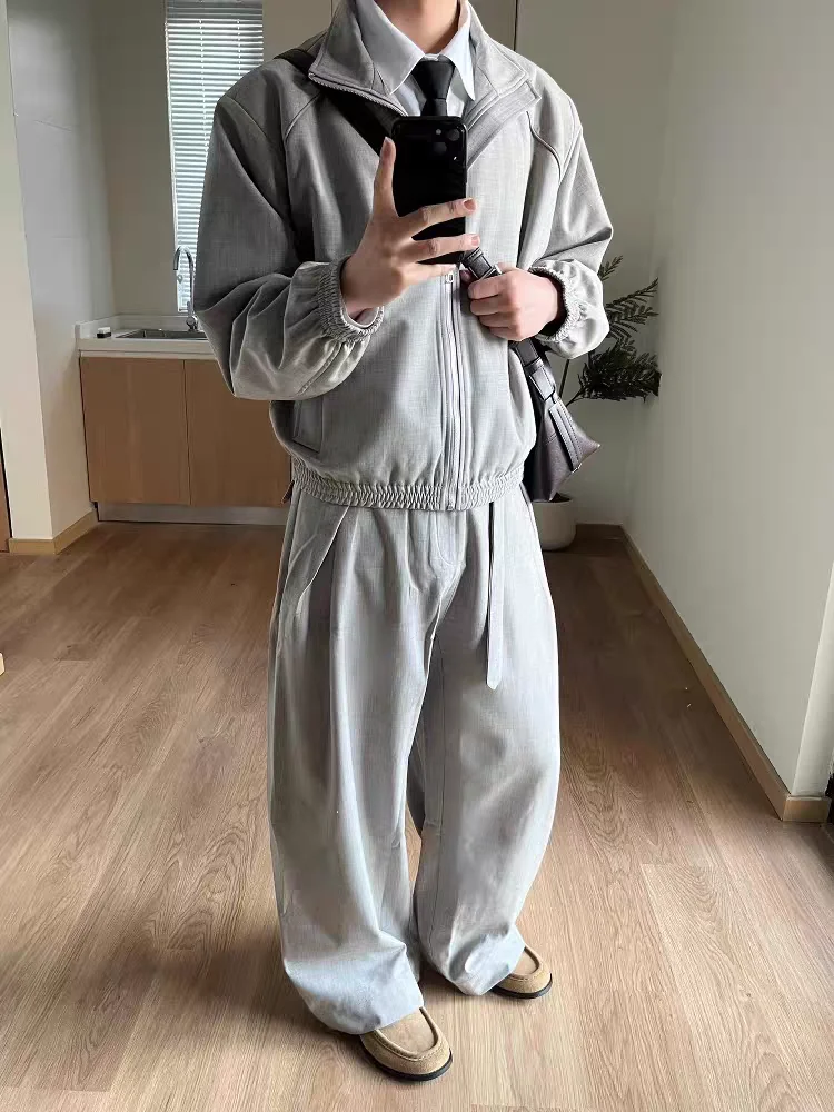 Pantaloni a gamba larga traspiranti larghi versatili dal design casual a pieghe con trama in lino retrò Pantaloni casual a gamba dritta alla moda