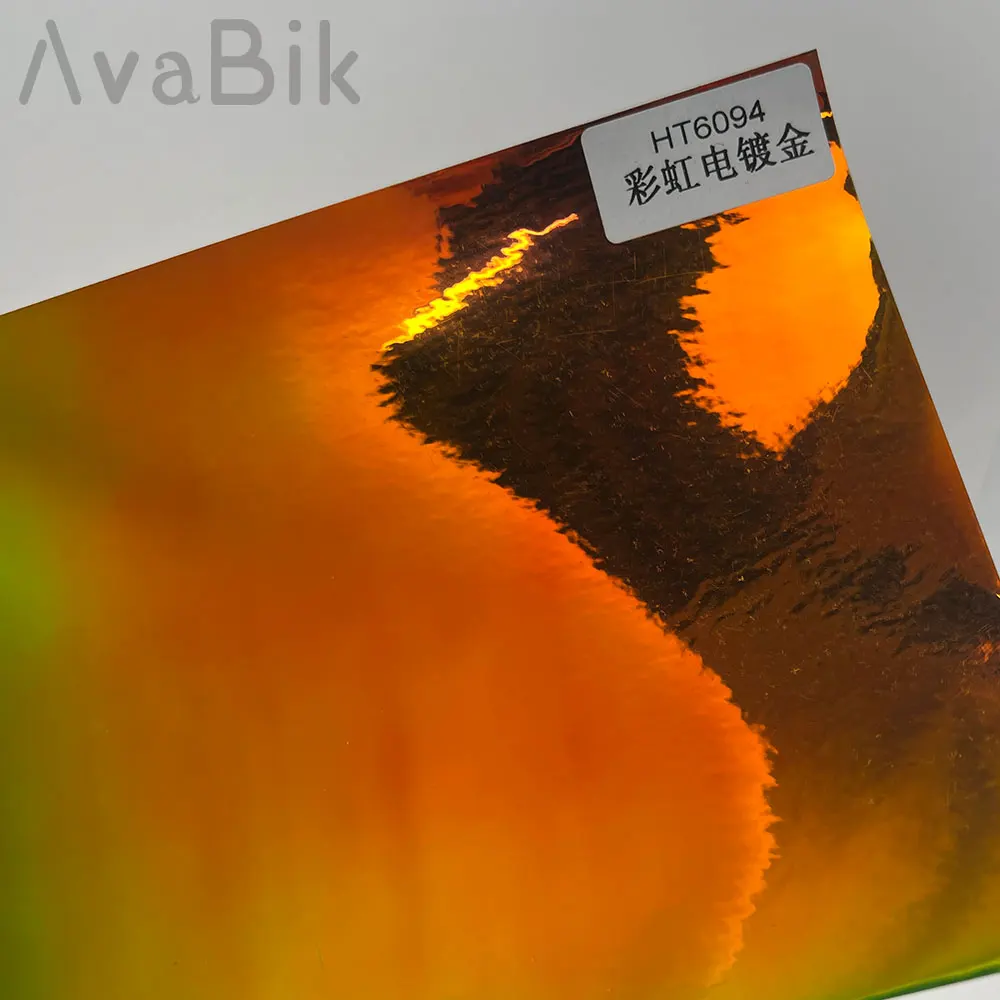 60cm Rainbow Plating glod chameleon Film Vinyl Wrap Car Accessories Universal Smart DIY With Air Release Stickers Low Tack Glue