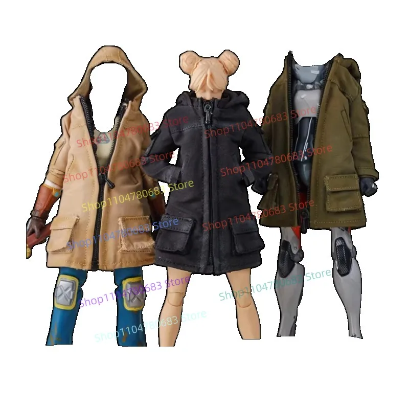 

1/12 масштаб 6-дюймовая подвижная кукла, аксессуары для одежды, многофункциональная куртка-пустышка с капюшоном, плащ, одежда, украшения, подарки