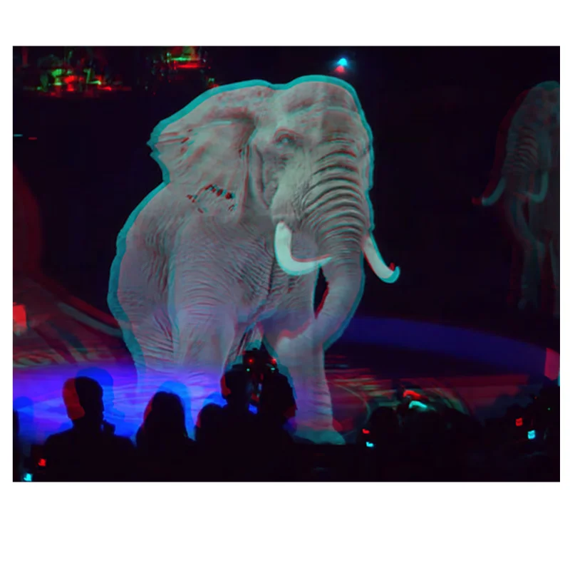 Stage Show 3D Holographic Mesh Projection, 3D Holo Mesh Screen for Music Concert