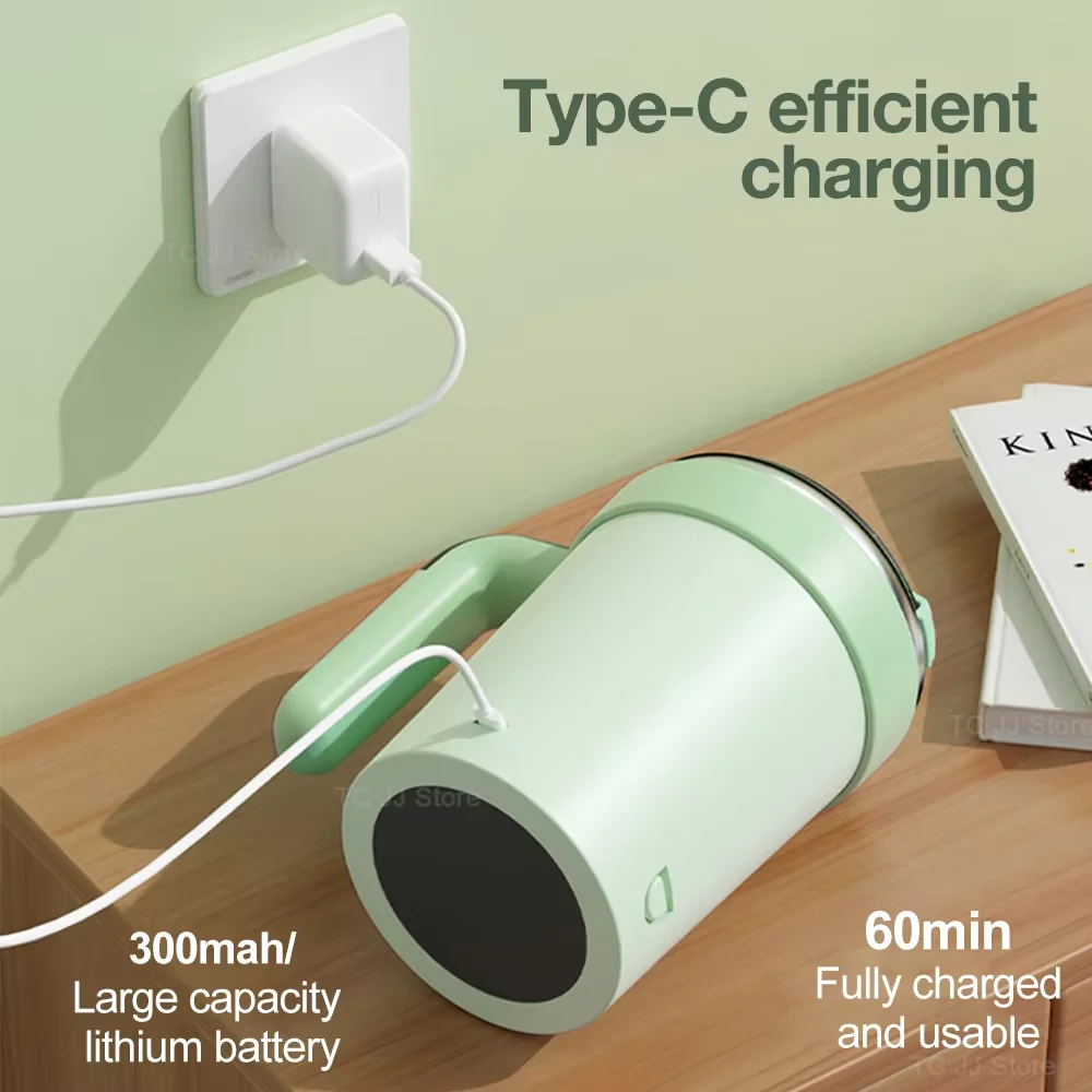 자동 교반 컵 충전식 마그네틱 믹서 전기 교반 머그잔 스테인레스 스틸 커피 머그잔 회전 마그네틱 텀블러