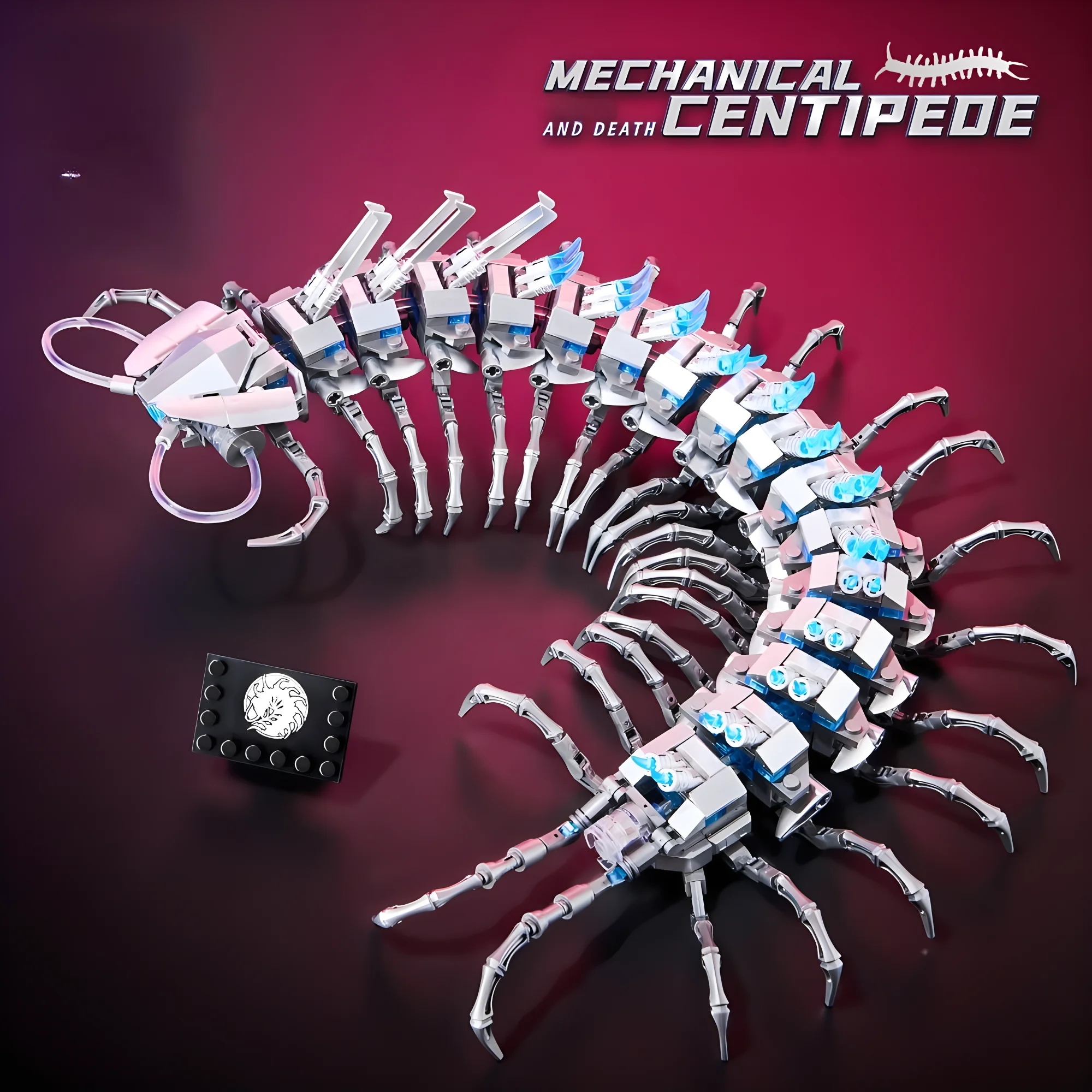 7041 メカニカルセンティペデッドビルディングブロック 698ピース DIYロボティクスキット ティーンと大人向け STEM教育玩具 ギアと動き付き