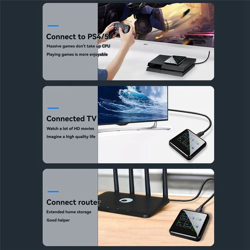 محرك أقراص SSD محمول 1 تيرابايت USB 3.2 Gen2 1000M/S SSD خارجي USB 3.2 محرك الحالة الصلبة الخارجي