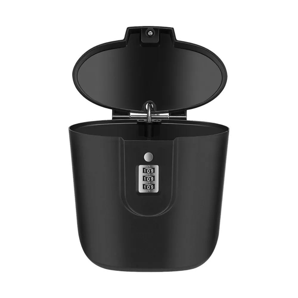 Portable Handle Beach Safe Box Anti-Drop Multi-Functional Beach Bucket Security Box 3-Digit Combination Lock Black
