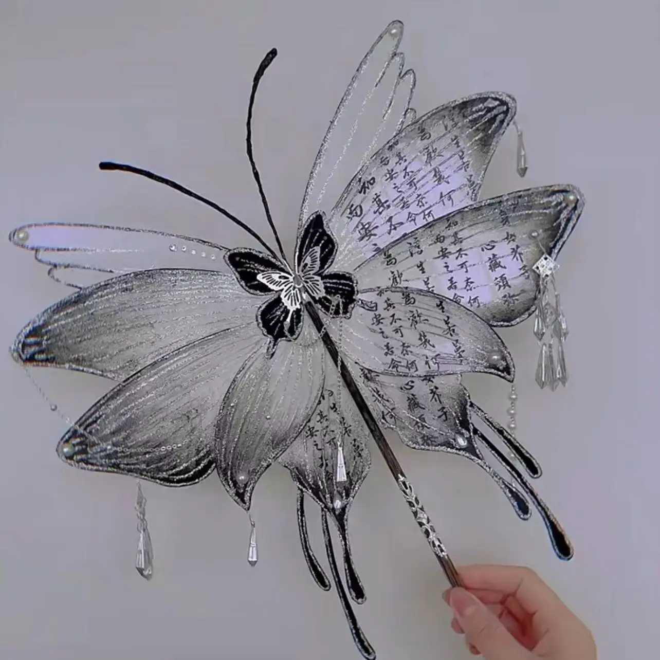 

Handmade DIY National Style Ink Fan Material Package with Atmospheric Photo Ornaments for Best Friends and Girlfriends