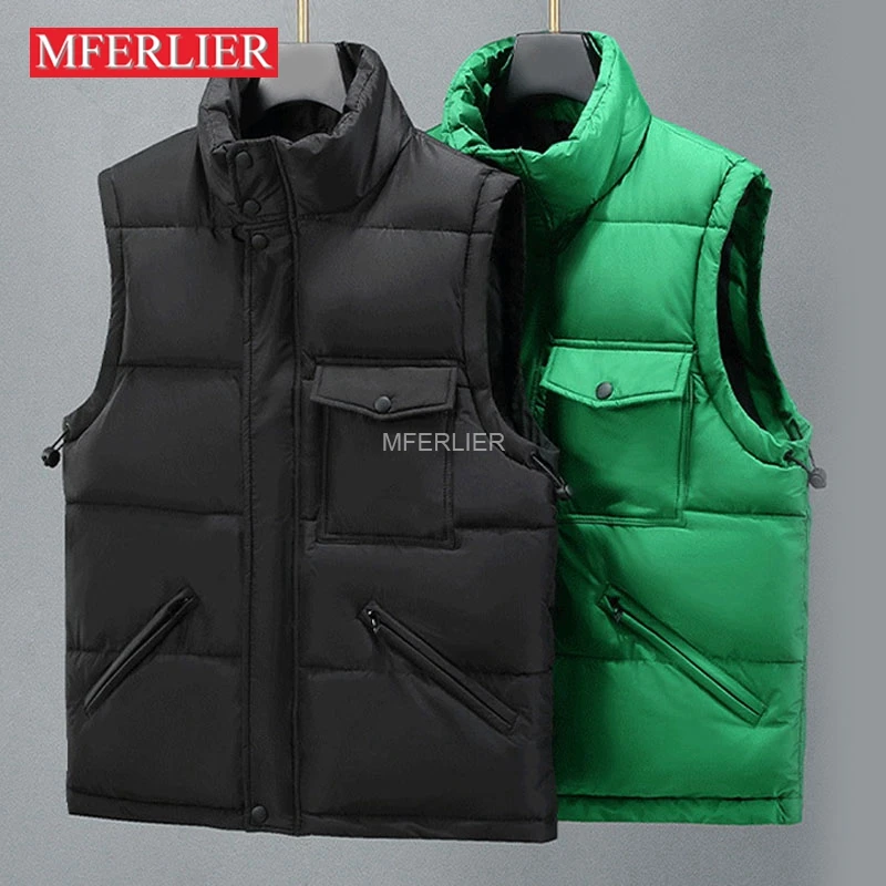 Autumn Winter 8XL 155kg Large Size Vests 7XL 6XL Loose Sleeveless Jackets