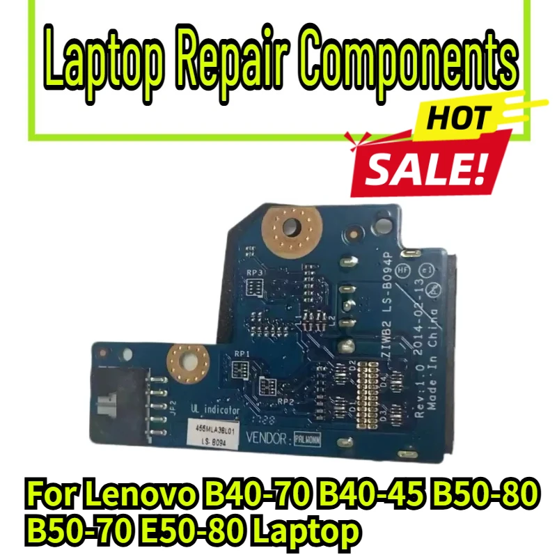 For Lenovo B40-70 B40-45 B50-80 B50-70 E50-80 Laptop DC Power Connector Jack DC-IN Charging Board ZIWB2 LS-B094P