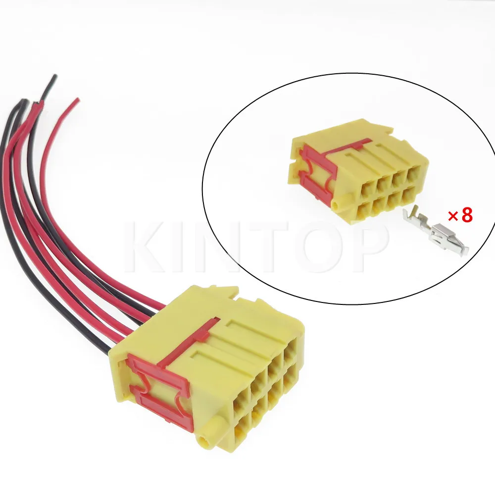 

1 Set 8 Pins 928583 Automotive Cable Harness Socket AC Assembly Plastic Housing Connector 3.5mm