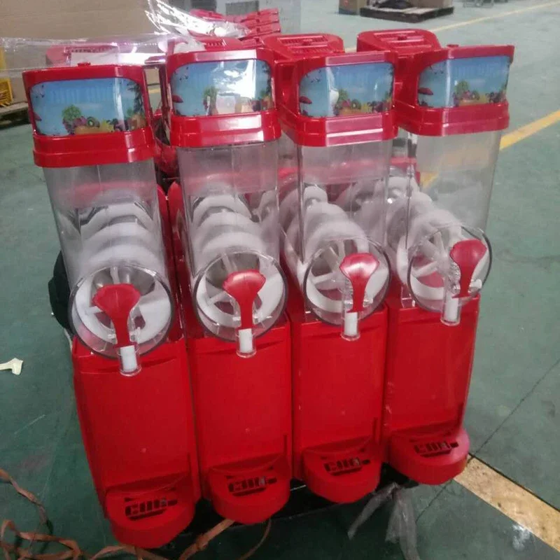 four tank Slush machine 60L Ice cream maker 1100W Snow melting machine Commercial Smoothies
