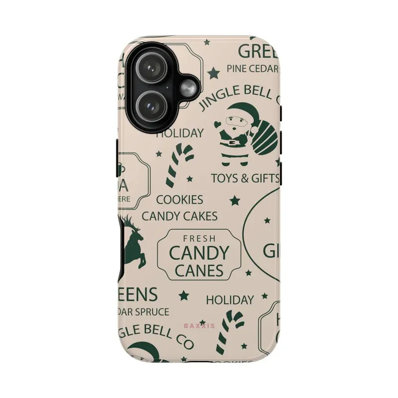 Linien-Santa-Claus-Handyhülle für Samsung Galaxy S20 S23 S24 S25 S26 FE Plus Ultra Edge 4G 5G Luxuriöse Doppelschicht-Rückabdeckung