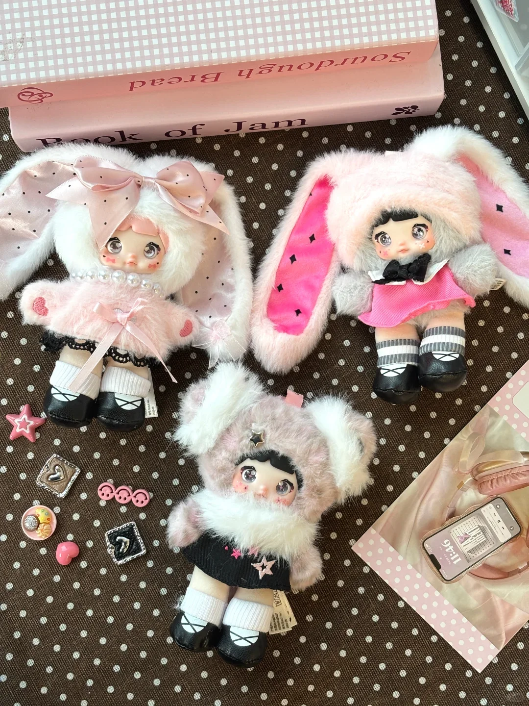 

Top Toy New Nommi Pink Energy Series Plush Doll Vinyl Blind Box Trendy Figurine Desktop Ornament Collection Decoration Gift Toys