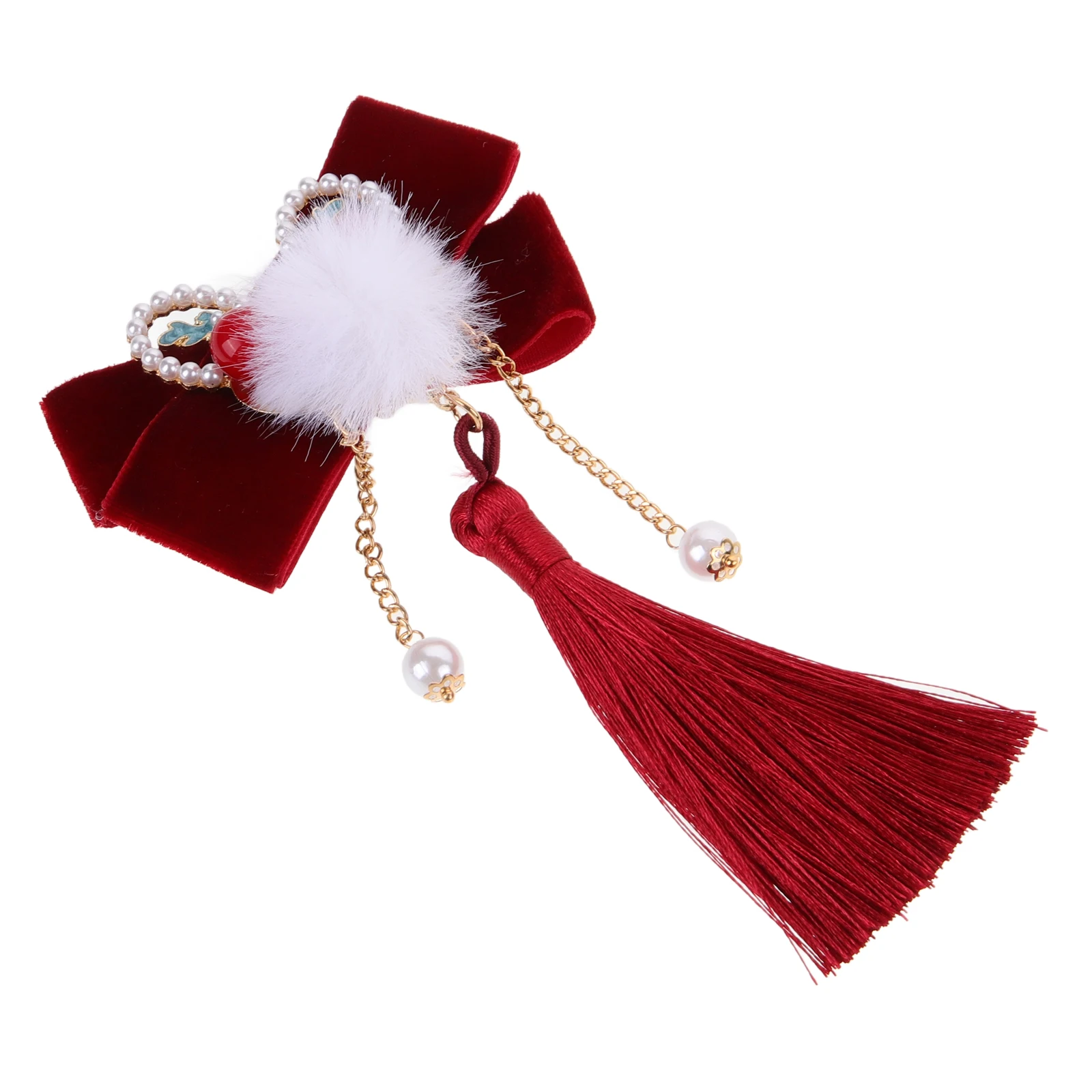 

Tassel Hair Clip Retro Chinese Style Lion Hairpin Women Girls Party Decorative Hair Accessories Barrettes Festive Daily Wear