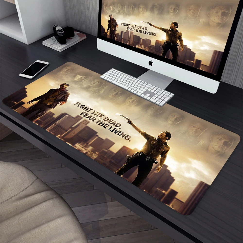 Imagem -05 - Walking Dead Grande Gaming Mouse Pad Computador Mousepad Computador Computador Computador Gamer Computador Portátil Tapete do Rato do Escritório Mausepad Xxl Teclado Tapete de Mesa o