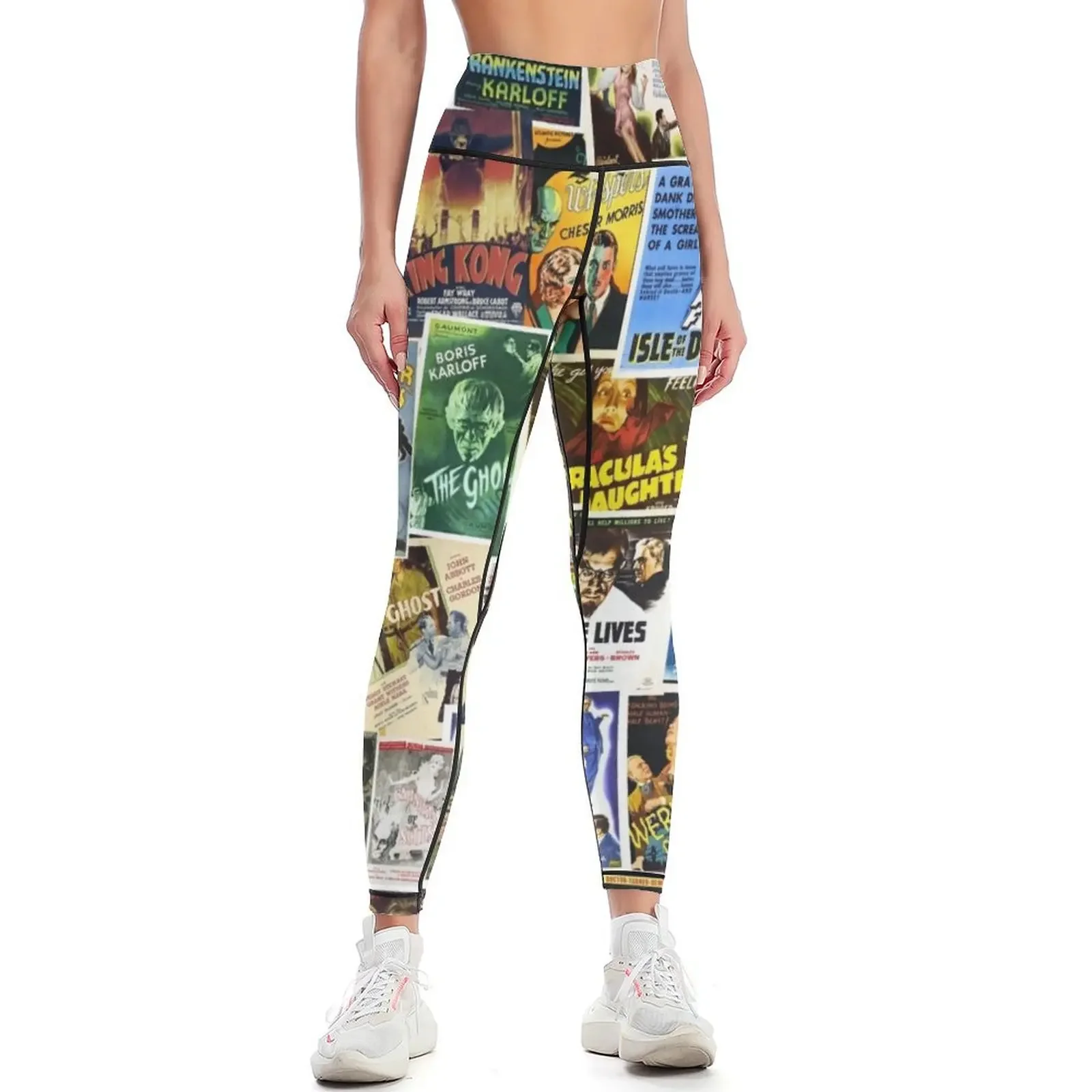 

Vintage Horror Leggings Jogger pants Legging sexy woman sports tennis for jogging pants Womens Leggings