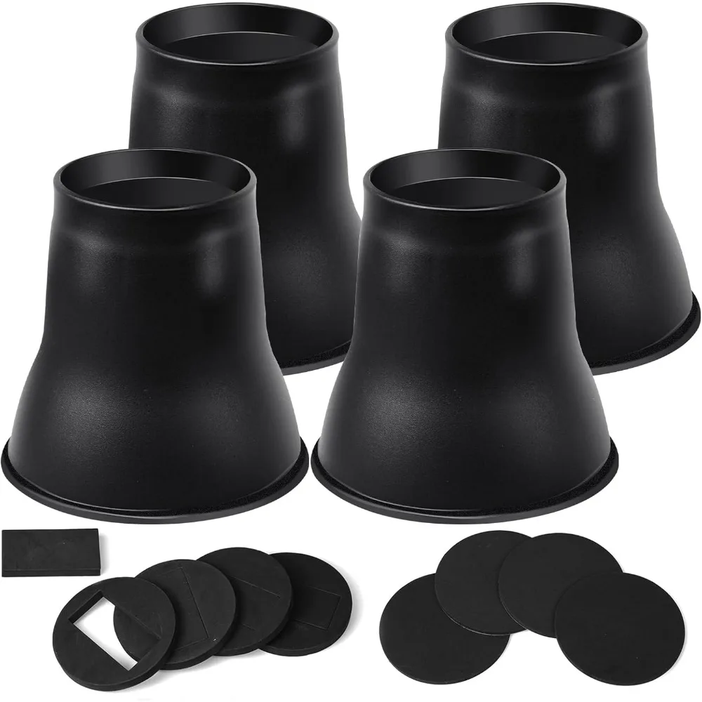 

Bed Risers 6 inch, Heavy Duty Round Furniture Risers Lifts 6 for Table, Desk Leg, Sofa, Couch, Bed Frame Risers Suppor