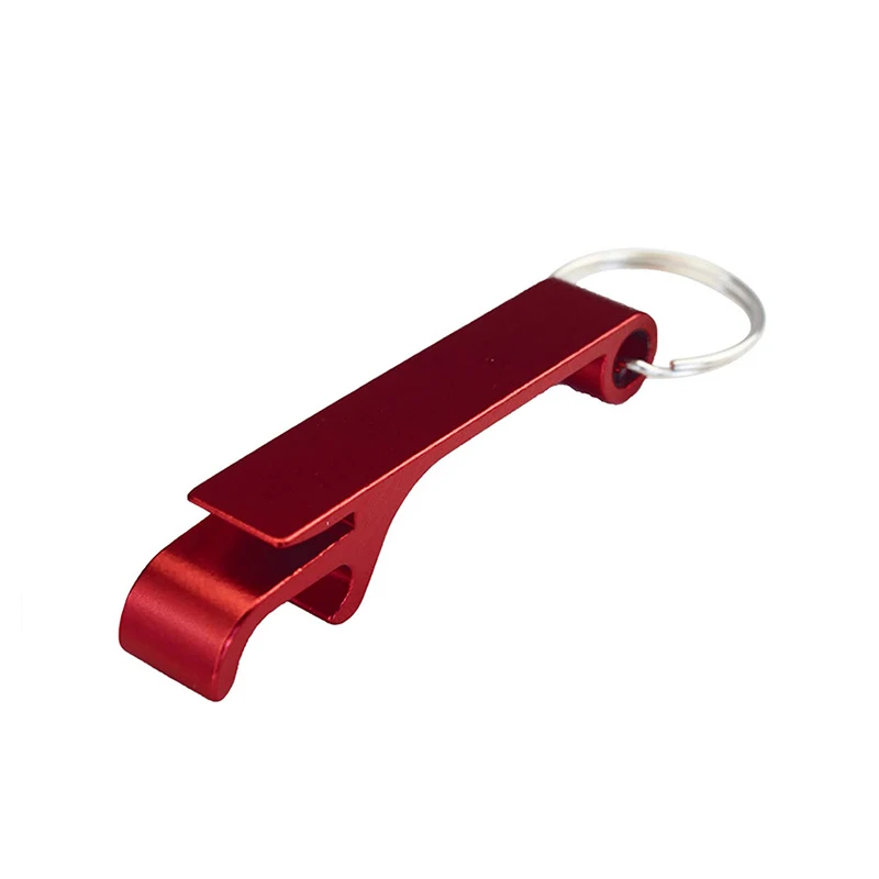 

100Pcs Red Bottle Opener Beer Opener Keychains Keyrings Wedding Favor