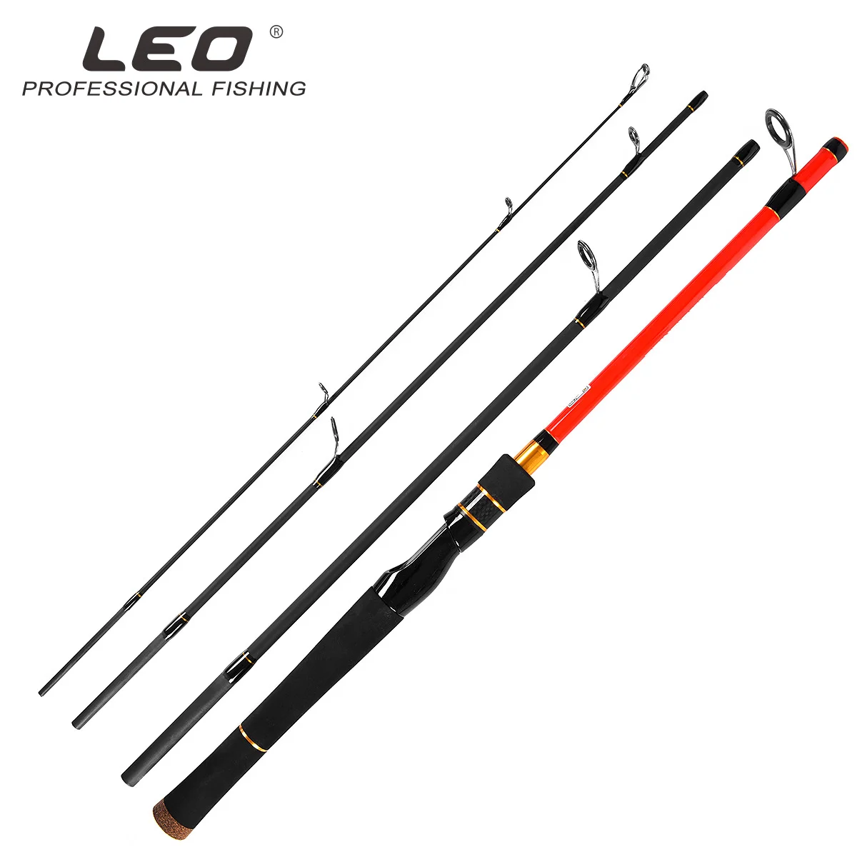 New Arrival LEO Fishing Rod Several Secions Telescopic Rod 1.8M1.98M2.1M2.4M High Carbon Lure Rod Casting/Spinning Traveling Rod