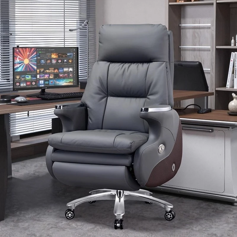 مسند للقدمين كرسي للرئيس تدليك كهربائي كرسي مكتب حديث فاخر مريح تنفيذي مريح أثاث Sillas De Oficina