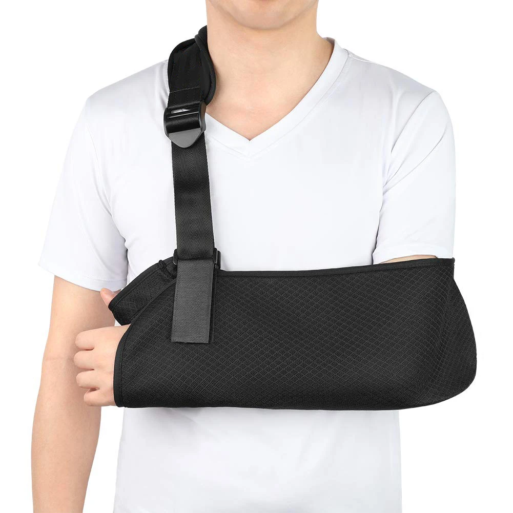 Arm Sling Lightweight Adjustable Mesh Shoulder Immobilizer Brace for Broken Arm Wrist Elbow Shoulder Injury for Left Right Arm