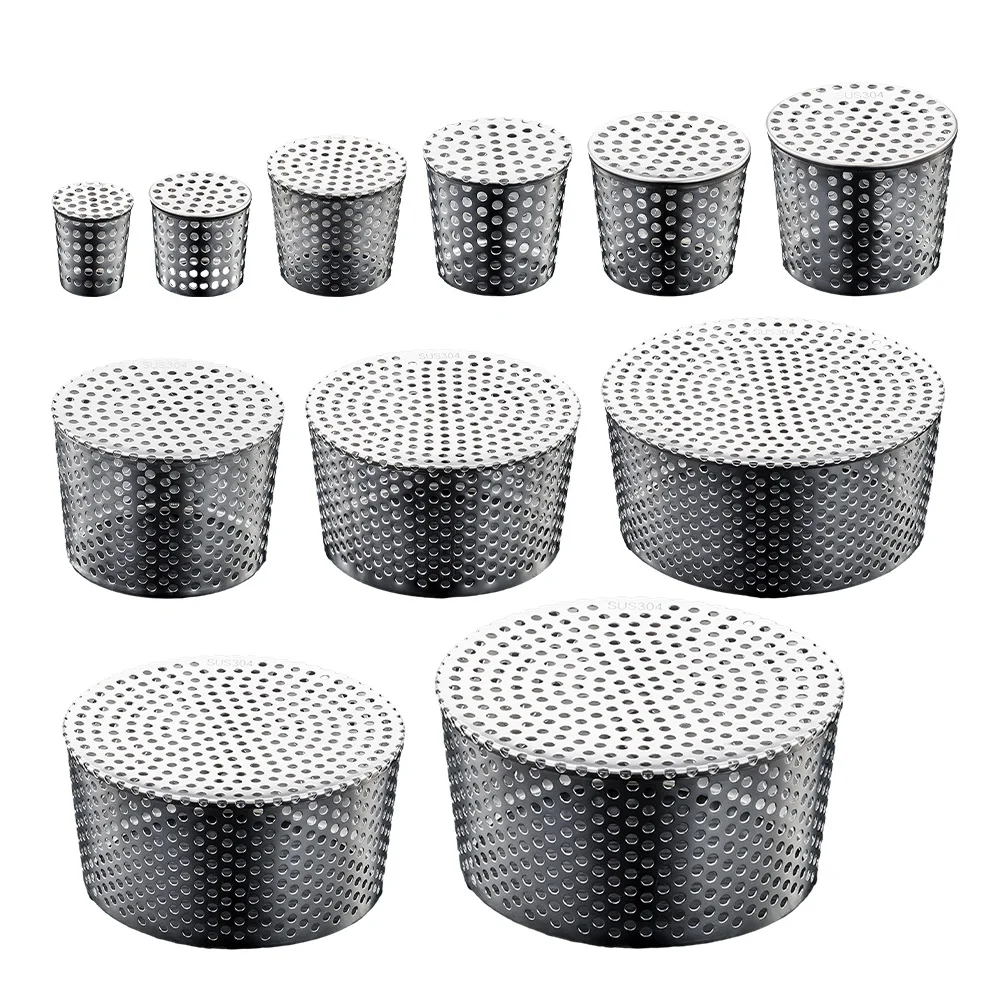 Stainless Steel Anti Blocking Roof Floor Drain Cover Rain Pipe Cap For Drainage Outdoor Tool Anti-rat Filter Debris