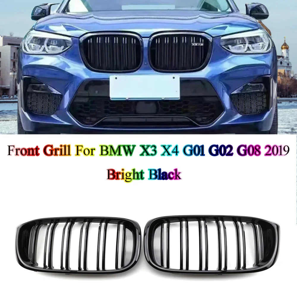 

Grille Grill Front Bumper Kidney Replacement For BMW X3 X4 G01 G02 G08 2019 Racing Sport Style Auto Accessories