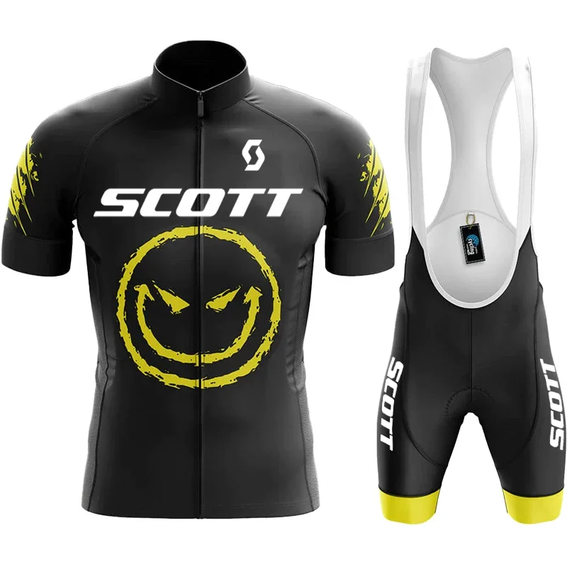 SCOTT Bicycle Set Cyclist Man Bike Jersey Men Cycling Uniforms for Men Clothing Men's Cycling Clothes Mtb Equipment Short Sets