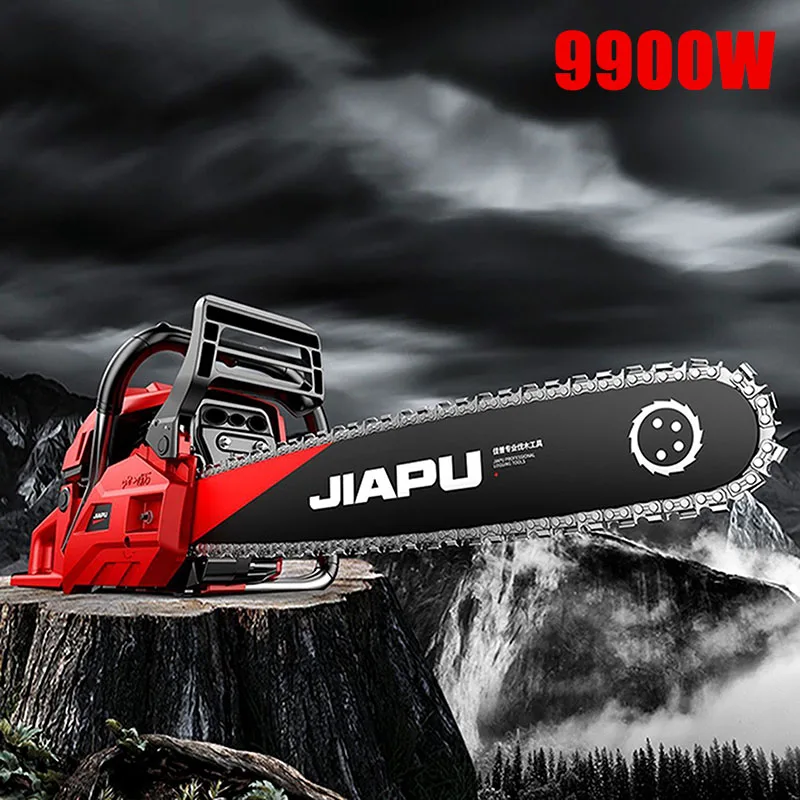 9900KW 66cylinder chain saw gasoline logging saw high-power chainsaw arboriculture cutting machine household fuel-saving