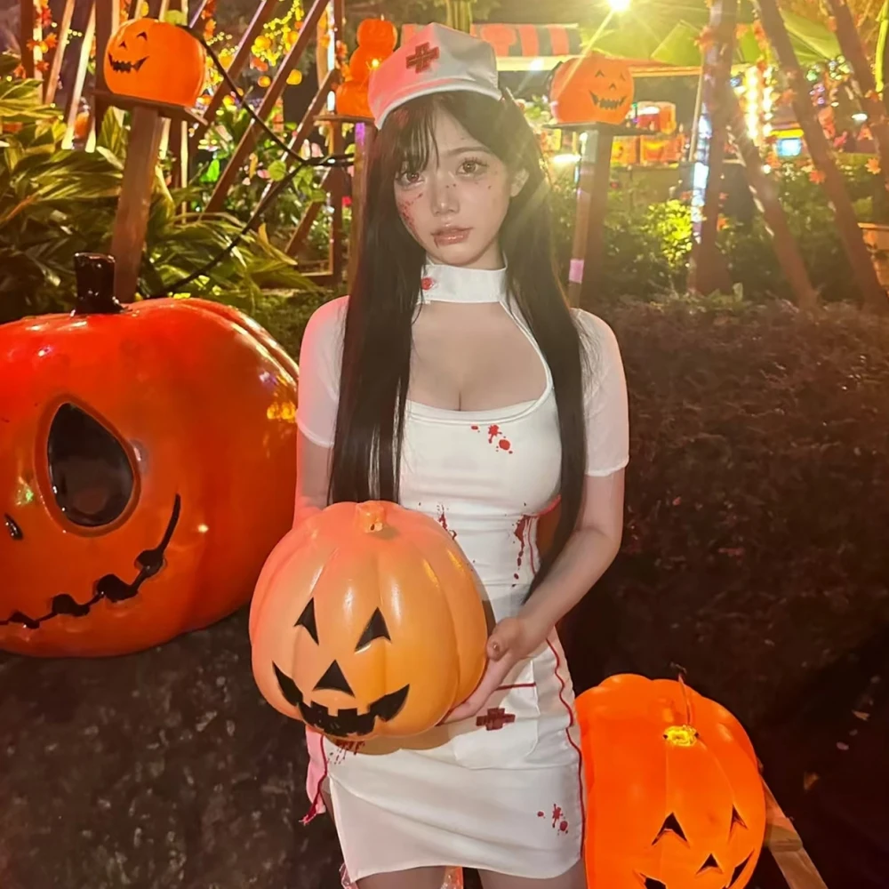 زي ممرضة مثير دكتور وايت تنورة جديدة Sle ملابس حسية مشاعر راقية ألياف البوليستر Faion النسائية