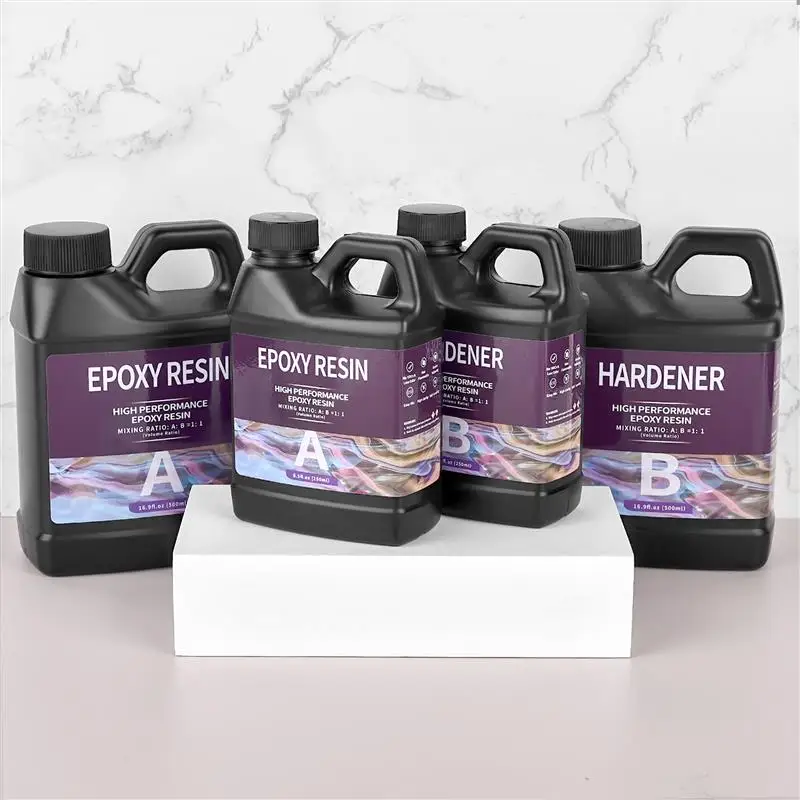 500/1000ml 1:1 AB Resin Epoxy Glue High Adhesive Hardener Crystal Glue Jewelry Making Transparent Mixed Clear DIY Resin Craft