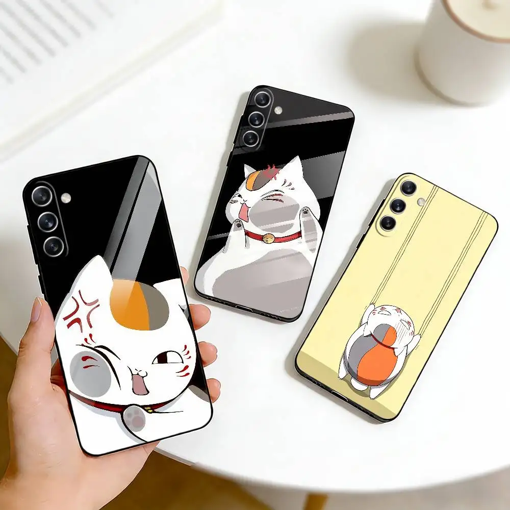 

Cute Cat Madara Phone Case For Samsung Galaxy A73,A72,A71,A70,A53,A52,A51,Others Soft Black Cover