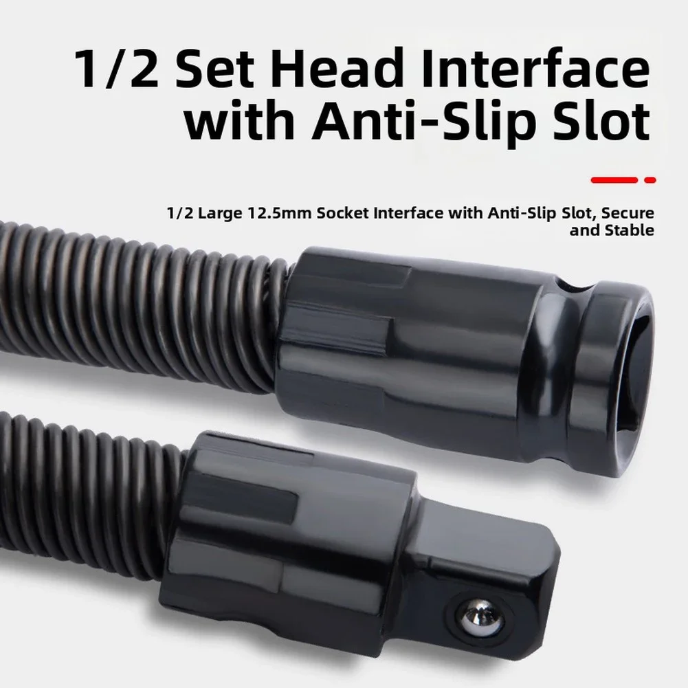 10/14 Inch Flexible Connector With Air Jet Joint Flexible Shaft Extension Socket Wrench Extender For Electric Ratchet Wrench