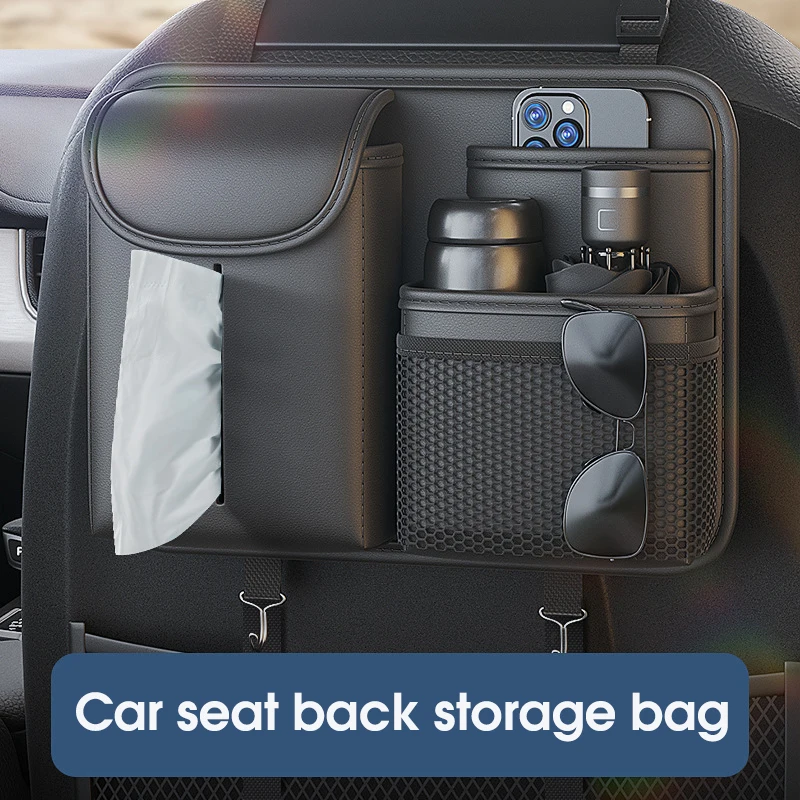 TazerApex Car Backseat Storage Bag Car Organizer Phone Pocket Pouch Car Back Seat Organizer Protector Hanging Storage Box