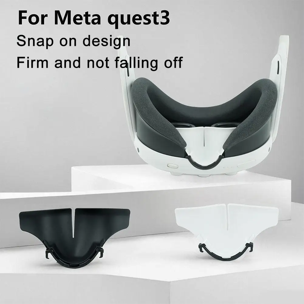 For Meta Quest3 Vr Silicone Pc Nose Pads Adjustable Accessory Silicone Quest3 Cover Vr Interface Rest Nose T9z1