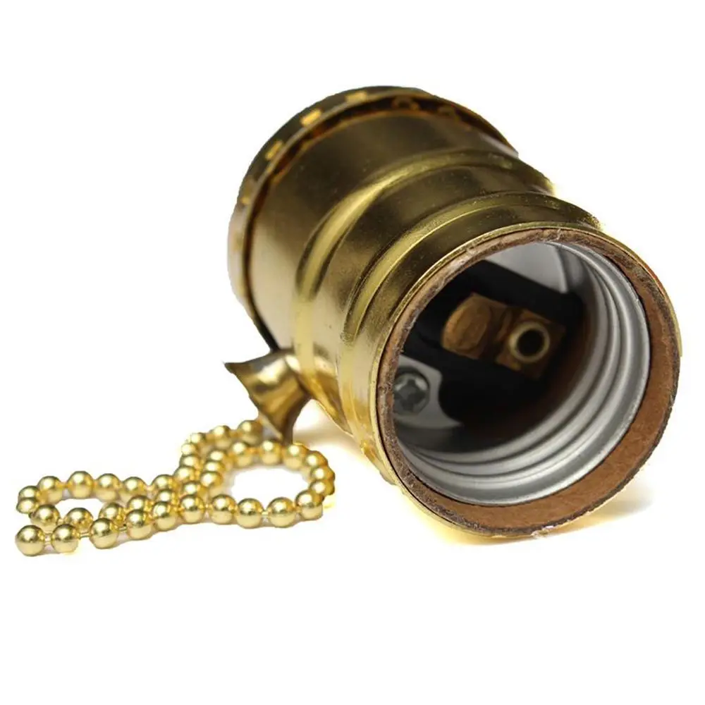 الرجعية الجديدة قاعدة حامل مصباح غلاف من الألومنيوم المسمار لمبات الملحقات لا التبديل الإضاءة المقبس حامل قواعد المصباح #1