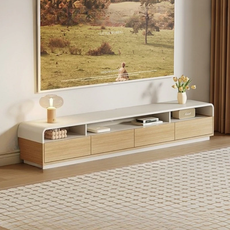 

modern style TV cabinet coffee table combination Nordic style home floor storage living room Шкафы для гостиной tv furniture