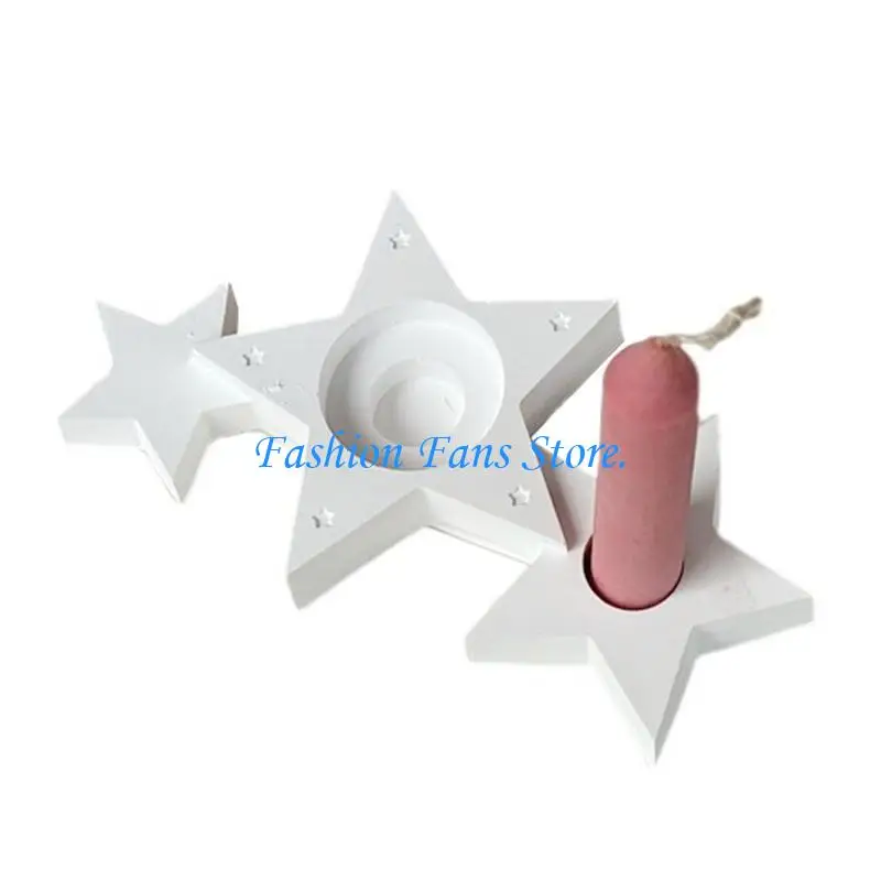 Innovative Triple Star Shaped Silicone Stand Mold Suitable For Craft Lovers And Home Decoration Projects