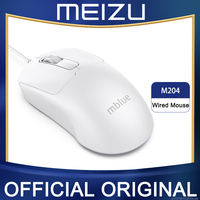 Original MEIZU Mblue M204 Wired Mouse Desktop Computer Office USB interface Classic Mouse Suitable for PC Laptop Game Console