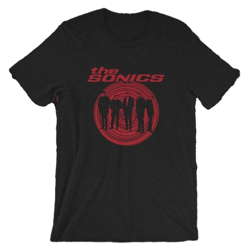 The Sonics Band Shirt Cotton Tees Short Sleeve T Shirt O-Neck Clothing Summer