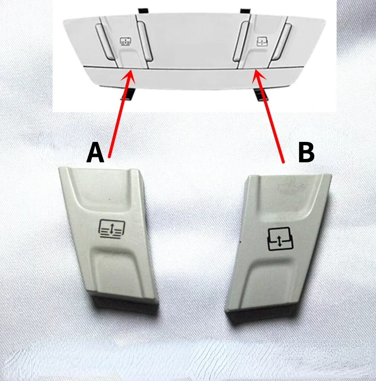 

1pc for Ford 2013-18 Kuga Sunroof Switch Button Indoor Top Light Reading Light Sunshade Button