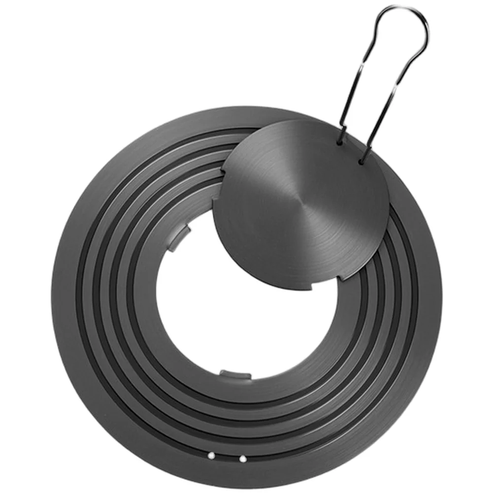 Aluminum Heat Diffuser For Gas Stove Multi Functional Even Heating Plate Prevent Burn Thawing Cookware Kitchen Gadget Black