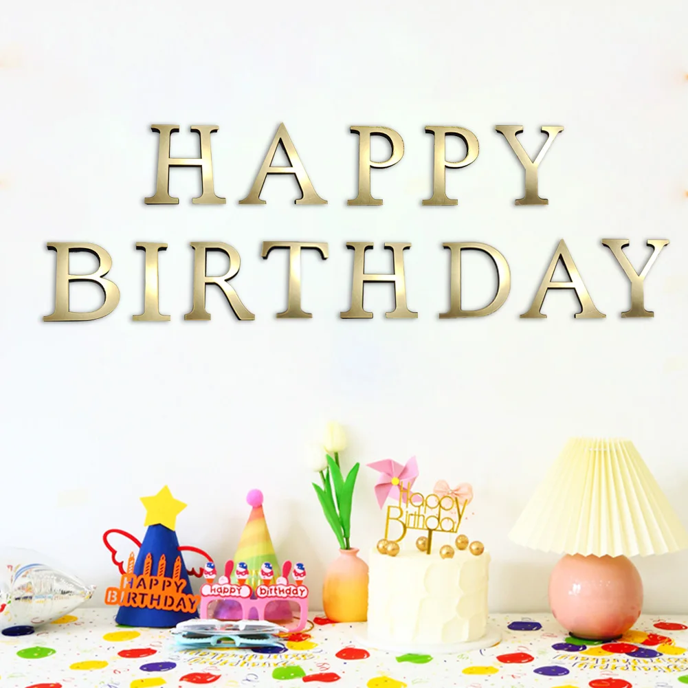 ضوء الذهب الإنجليزية رسائل ملصقات جدار 10 سنتيمتر جدار الفن الأبجدية ذاتية اللصق ثلاثية الأبعاد الاكريليك مرآة + إيفا عدد ديكور المنزل