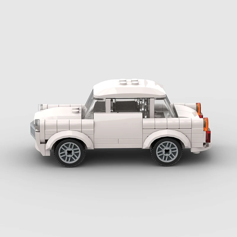 MOC Old Car Trabant Classical Vehicle model Building Creative Blocks Assembly bricks Christmas Day Gift City Technical Ideas toy