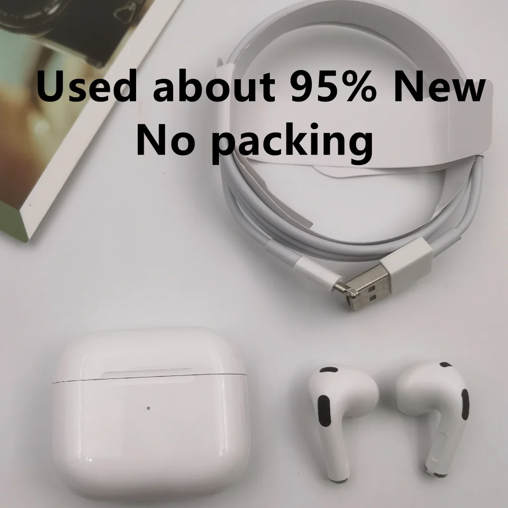 Original Apple Airpods Pro 3 Wireless Bluetooth Earbuds Active Noise Cancellation with Charging Case for IPhone iPad