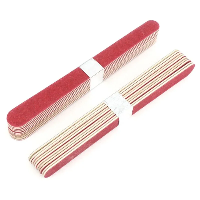 10 Pcs Professional Double-Side Nail File for Manicure Nail Buffer Files Sandpaper Sanding Grinding Nail Art Care Tool