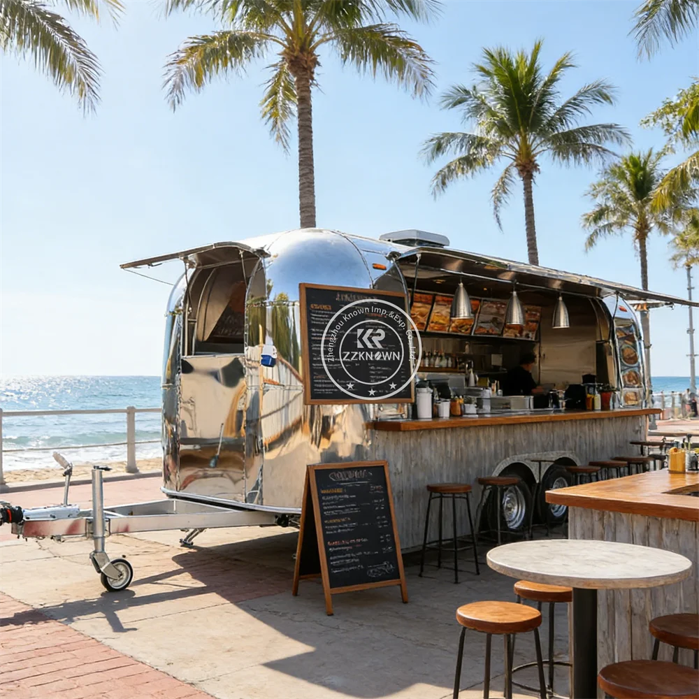 

Hot Sale Burger Food Truck Mobile Fast Food Catering Trailer High Quality Street BBQ Steak Food Trailer Fully Equipped