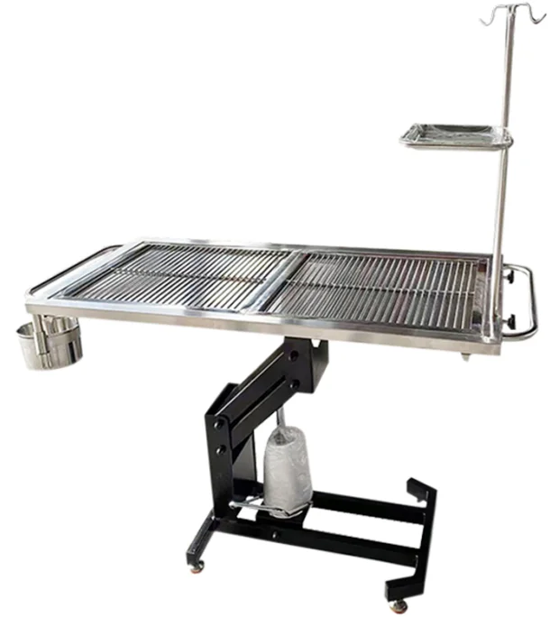 Hydraulic Veterinary Operating Table Stainless Steel Surgical Wet Table for Pet Clinic High Quality