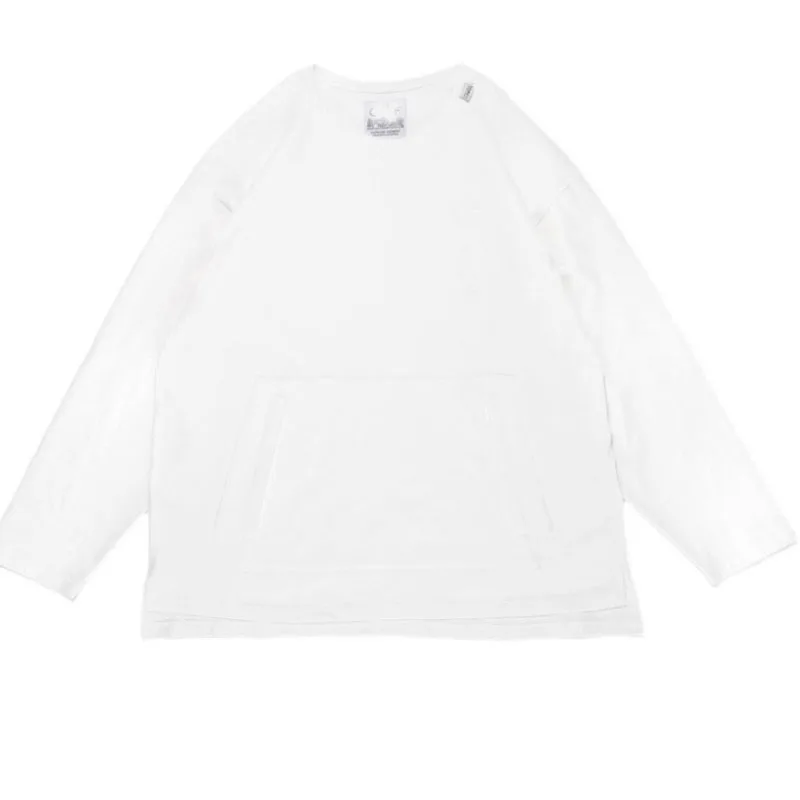 COMFY Cotton Multi Functional Long Sleeve T-shirt Round Neck Summer Loose Trendy Tees CMF Tops