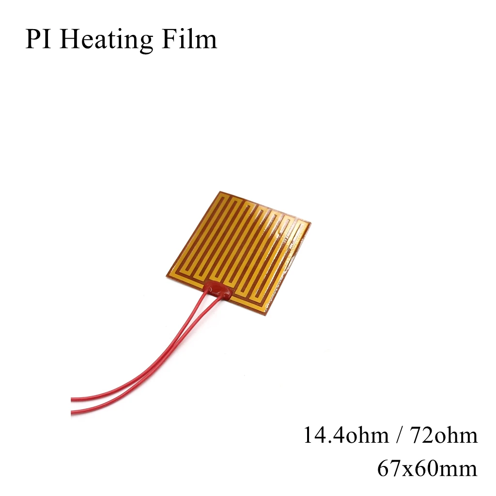 PI Heating Film Polyimide Adhesive Electric Heater Flexible Plate Panel Pad Mat Foil Fuel Oil Engine Tank 5V 12V 24V 110V 220V